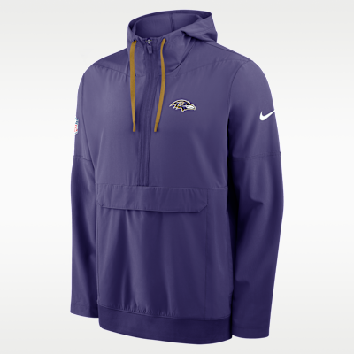 Baltimore Ravens Alt Anorak Men's Nike NFL 1/2-Zip Hooded Jacket